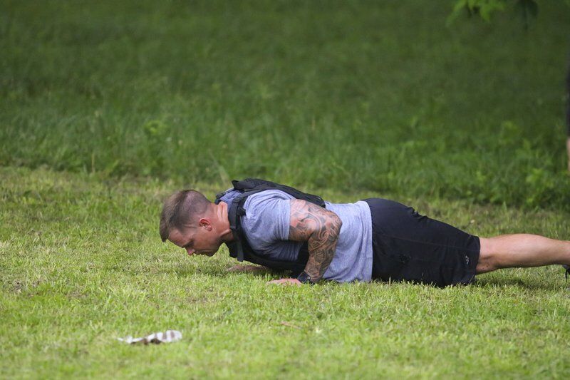 Local law enforcement honor fallen veteran with his favorite workout